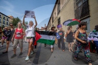 Madrid March In Support Of Palestinian Women