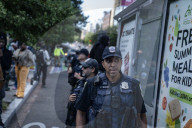 View In Washinton DC Shaw Neighbour Hood Were A Group Of Free Dc Protests Taking Place 