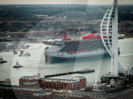 Brilliant Lady Cruise ship sails from Portsmouth