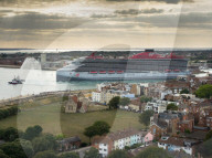 Brilliant Lady Cruise ship sails from Portsmouth