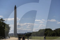 View Around Washington DC And The US Capital  Were National Guardsmen And Women And Patrolling