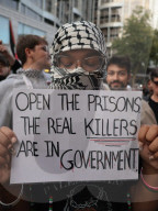 Famine Protest at Israeli Embassy London