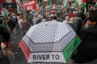 Famine Protest at Israeli Embassy London