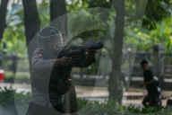 Protest Ended In Riots In Jakarta, Indonesia