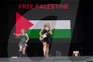 Lambrini Girls perform at Reading Festival 2025 Saturday - Little John's Farm, Reading, UK