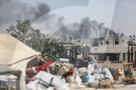 Palestinians flee northern Gaza City