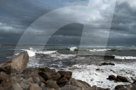 Hurricane Erin's Swell Hits The French Coast