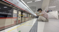 Metro station and train for cats