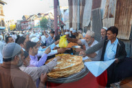 Kashmiri Muslims Offer Prayers At The Shrine Of Sufi Saint Khawaja Naqshband Sahib In Srinagar