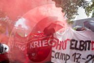 Demostration Against Rheinmetall Near The House Of Chef Of Rheinmetall In Duesseldorf