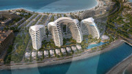 Wave-inspred development on luxury man-made island