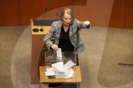 Laura Itzel Castillo Is Sworn In As The Incoming President Of The Mexico’s Senate