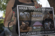 Silent Protest In Lisbon Marks World Day For The End Of Speciesism