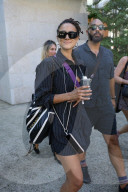 Nathalie Emmanuel departs Venice to reunite with her boyfriend
