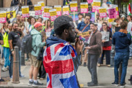 Migrant Hotel Protests Canary Wharf