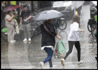 Wet weather in London as summer comes to an end