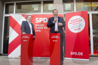 Lars Klingbeil Rally For Local Election For SPD In Cologne