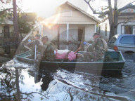 US National Guard deployed to New Orleans after Hurricane Katrina