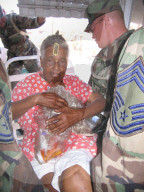 US National Guard deployed to New Orleans after Hurricane Katrina