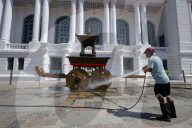 Nepal's Kathmandu Durbar Square Gets Decked Up For Upcoming Indra Jatra Festival