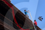 Nepal's Kathmandu Durbar Square Gets Decked Up For Upcoming Indra Jatra Festival