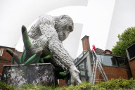 Lisa Roet’s large-scale Great Ape sculptural installation at Royal Geographical Society, London