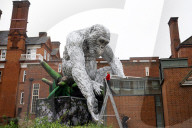 Lisa Roet’s large-scale Great Ape sculptural installation at Royal Geographical Society, London