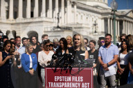 Epstein victims join members of Congress on press conference on Epstein files release