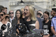 Rally Held Outside U.S. Capitol In Solidarity With Epstein Victims