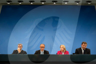 Press Conference after Government Coalition Board Meeting in Berlin