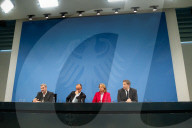 Press Conference after Government Coalition Board Meeting in Berlin
