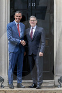 Kier Starmer Greets PM Pedro Sanchez, to No.10
