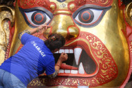 First Day Of Eight Day Long Festival Of Indrajatra.