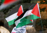 Solidarity Protest With Palestine In Krakow