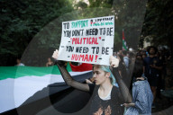 Solidarity Protest With Palestine In Krakow