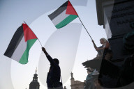 Solidarity Protest With Palestine In Krakow