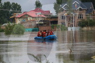 Flood Situations In Kashmir, India