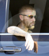 PREMIUM EXCLUSIVE Justin Bieber Sports Full Beard, Nose Ring, and Acne Sticker After Studio Session in Hollywood