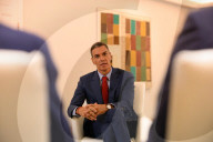 Spanish Prime Minister Pedro Sanchez at the Moncloa Palace