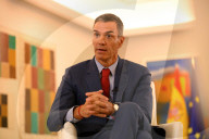 Spanish Prime Minister Pedro Sanchez at the Moncloa Palace
