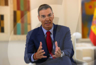 Spanish Prime Minister Pedro Sanchez at the Moncloa Palace