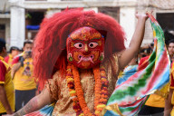 Majipa Lakhey Dance At Indra Jatra Festival