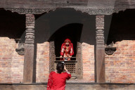 Kumari Puja In Kathmandu, Nepal.