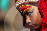 Kumari Puja In Kathmandu, Nepal 