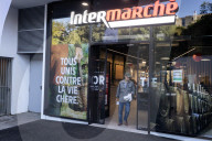 French Minister Of Labour Catherine Vautrin Visits An Intermarche Supermarket, In Paris