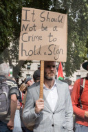 'Lift The Ban' Palestine Action Protest In London