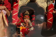 Nepal’s Living Deities Start Five-day Tour Of The City On Indra Jatra