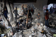 Aftermath Of Israeli Strike In Gaza, Palestine