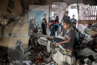 Aftermath Of Israeli Strike In Gaza, Palestine
