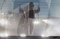 Residente Performs At Mexico City's Zócalo